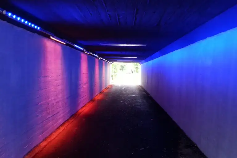 Tunnel med lys